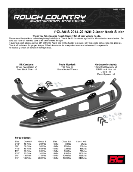 Installation Manual